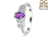 Amethyst & White Topaz Ring AMT-RDR-355.