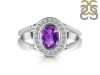 Amethyst & White Topaz Ring AMT-RDR-359.