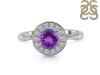 Amethyst & White Topaz Ring AMT-RDR-364.