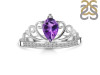 Amethyst & White Topaz Ring AMT-RDR-365.