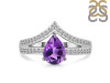 Amethyst & White Topaz Ring AMT-RDR-372.