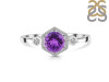 Amethyst & White Topaz Ring AMT-RDR-373.