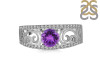 Amethyst & White Topaz Ring AMT-RDR-375.