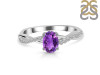 Amethyst & White Topaz Ring AMT-RDR-376.