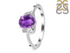 Amethyst & White Topaz Ring AMT-RDR-383.