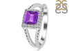 Amethyst & White Topaz Ring AMT-RDR-388.