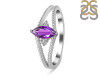 Amethyst & White Topaz Ring AMT-RDR-396.