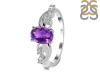 Amethyst & White Topaz Ring AMT-RDR-402.