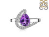 Amethyst & White Topaz Ring AMT-RDR-404.