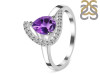 Amethyst & White Topaz Ring AMT-RDR-404.