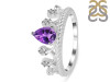 Amethyst & White Topaz Ring AMT-RDR-405.