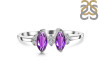 Amethyst & White Topaz Ring AMT-RDR-418.