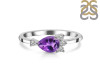 Amethyst & White Topaz Ring AMT-RDR-433.