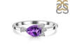 Amethyst & White Topaz Ring AMT-RDR-433.