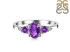 Amethyst & White Topaz Ring AMT-RDR-434.