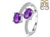 Amethyst & White Topaz Ring AMT-RDR-440.