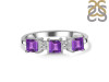 Amethyst & White Topaz Ring AMT-RDR-443.