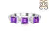 Amethyst & White Topaz Ring AMT-RDR-443.