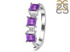 Amethyst & White Topaz Ring AMT-RDR-443.