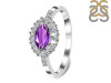 Amethyst & White Topaz Ring AMT-RDR-446.
