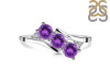 Amethyst & White Topaz Ring AMT-RDR-447.