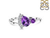 Amethyst & White Topaz Ring AMT-RDR-453.