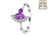 Amethyst & White Topaz Ring AMT-RDR-454.