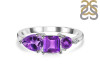 Amethyst & White Topaz Ring AMT-RDR-455.