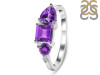 Amethyst & White Topaz Ring AMT-RDR-455.
