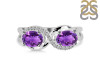 Amethyst & White Topaz Ring AMT-RDR-456.