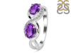 Amethyst & White Topaz Ring AMT-RDR-456.