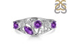 Amethyst & White Topaz Ring AMT-RDR-459.