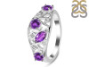 Amethyst & White Topaz Ring AMT-RDR-459.