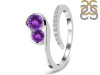 Amethyst & White Topaz Ring AMT-RDR-470.