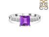 Amethyst & White Topaz Ring AMT-RDR-472.