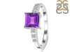Amethyst & White Topaz Ring AMT-RDR-472.
