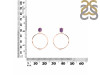 Amethyst  Raw Crystal & White Topaz Earring AMT-RE-59.