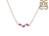 Amethyst & White Topaz Necklace AMT-RDN-460.