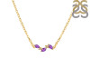 Amethyst & White Topaz Necklace AMT-RDN-460.