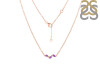 Amethyst & White Topaz Necklace AMT-RDN-460.