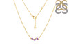 Amethyst & White Topaz Necklace AMT-RDN-460.