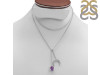 Amethyst Raw Crystal & White Topaz Necklace AMT-RN-71.