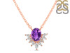 Amethyst & White Topaz Necklace AMT-RN-72.