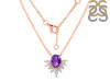 Amethyst & White Topaz Necklace AMT-RN-72.
