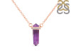 Amethyst & White Topaz Pencil Necklace AMT-RN-84.