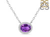 Amethyst & White Topaz Necklace AMT-RN-85.