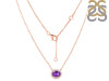 Amethyst & White Topaz Necklace AMT-RN-85.