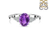 Amethyst & White Topaz Ring AMT-RR-364.