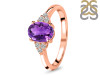 Amethyst & White Topaz Ring AMT-RR-364.
