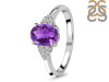 Amethyst & White Topaz Ring AMT-RR-364.